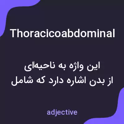 معنی thoracicoabdominal به فارسی