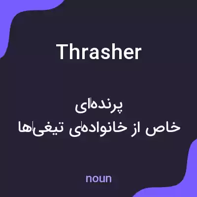 معنی thrasher به فارسی