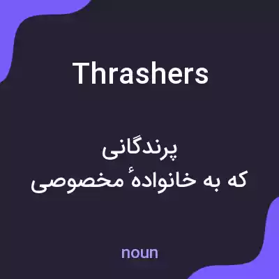 معنی thrashers به فارسی معنی thrashers به فارسی