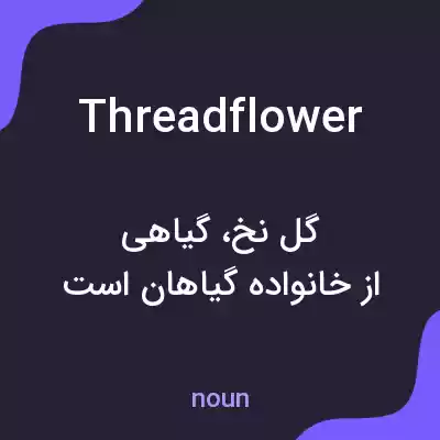 معنی threadflower به فارسی معنی threadflower به فارسی