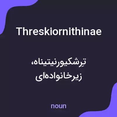 معنی threskiornithinae به فارسی معنی threskiornithinae به فارسی