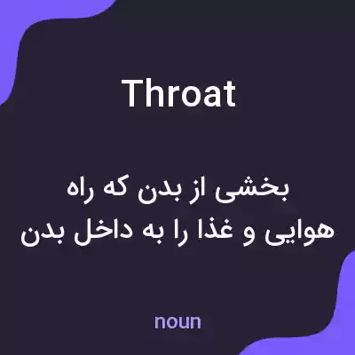 معنی throat به فارسی معنی throat به فارسی