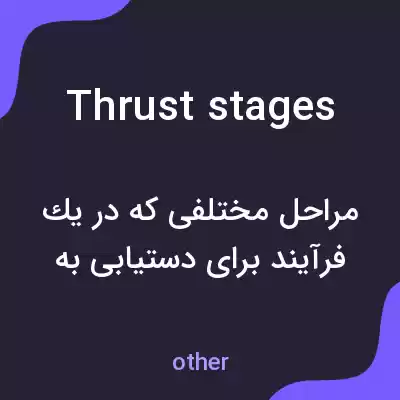 معنی thrust stages به فارسی معنی thrust stages به فارسی