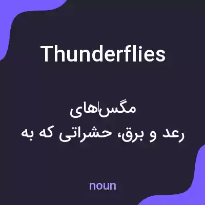 معنی thunderflies به فارسی معنی thunderflies به فارسی