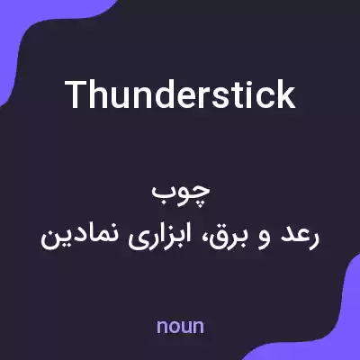 معنی thunderstick به فارسی معنی thunderstick به فارسی