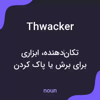 معنی thwacker به فارسی معنی thwacker به فارسی