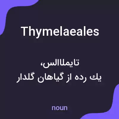 معنی thymelaeales به فارسی معنی thymelaeales به فارسی