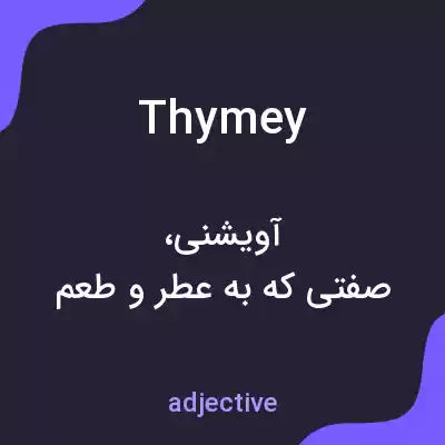 معنی thymey به فارسی معنی thymey به فارسی