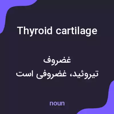 معنی thyroid cartilage به فارسی معنی thyroid cartilage به فارسی