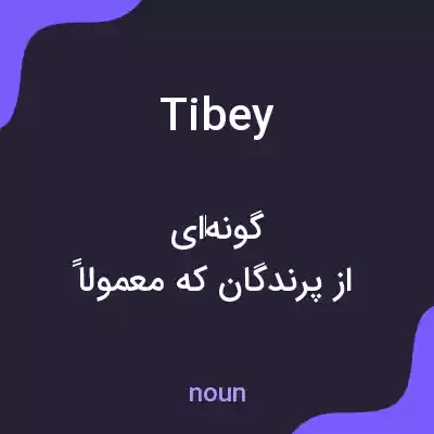 معنی tibey به فارسی معنی tibey به فارسی