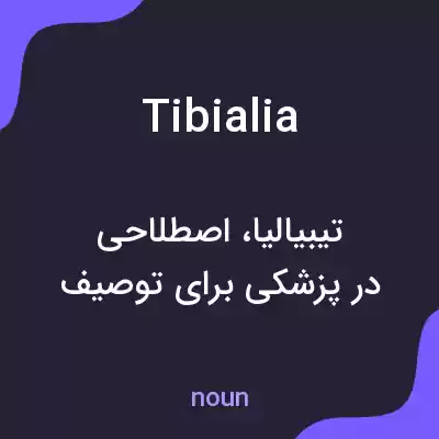 معنی tibialia به فارسی معنی tibialia به فارسی
