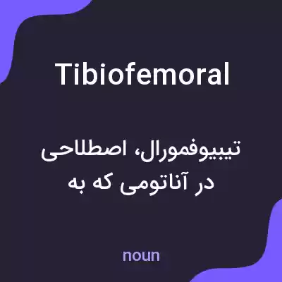 معنی tibiofemoral به فارسی معنی tibiofemoral به فارسی
