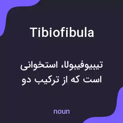 معنی tibiofibula به فارسی معنی tibiofibula به فارسی