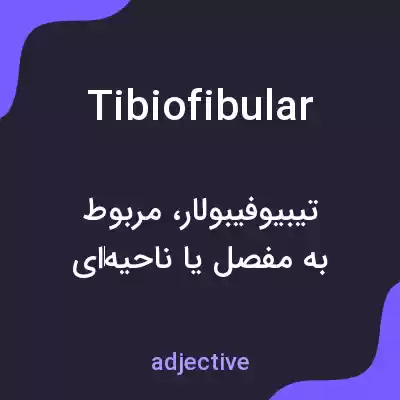 معنی tibiofibular به فارسی معنی tibiofibular به فارسی