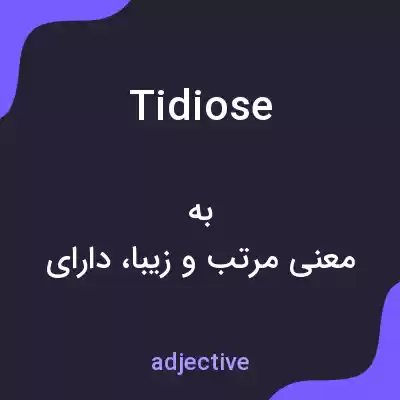 معنی tidiose به فارسی معنی tidiose به فارسی