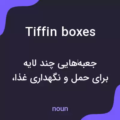 معنی tiffin boxes به فارسی معنی tiffin boxes به فارسی