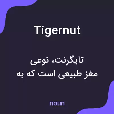 معنی tigernut به فارسی معنی tigernut به فارسی