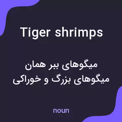 معنی tiger shrimps به فارسی معنی tiger shrimps به فارسی
