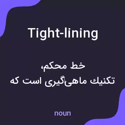 معنی tight-lining به فارسی معنی tight-lining به فارسی