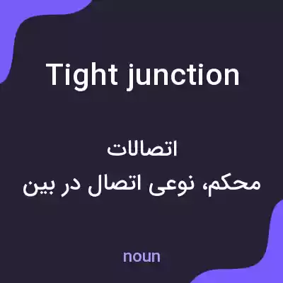 معنی tight junction به فارسی معنی tight junction به فارسی