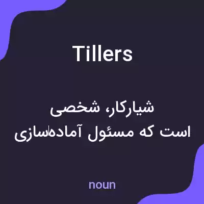 معنی tillers به فارسی معنی tillers به فارسی