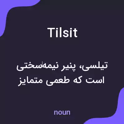 معنی tilsit به فارسی معنی tilsit به فارسی