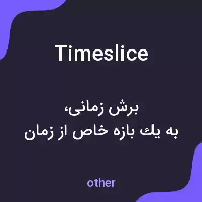 معنی time slice به فارسی معنی time slice به فارسی