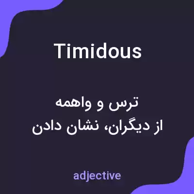 معنی timidous به فارسی معنی timidous به فارسی