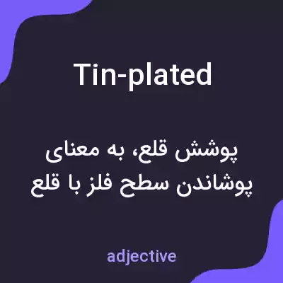 معنی tin-plated به فارسی معنی tin-plated به فارسی