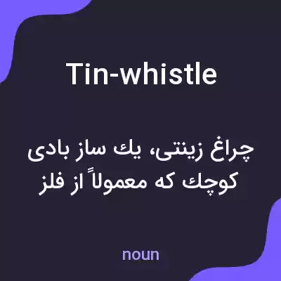 معنی tin-whistle به فارسی معنی tin-whistle به فارسی