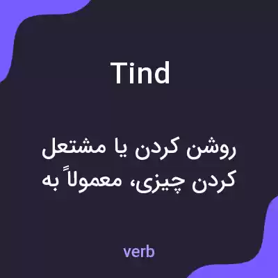 معنی tind به فارسی معنی tind به فارسی