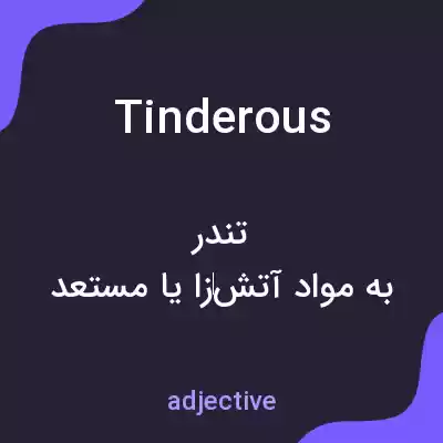 معنی tinderous به فارسی معنی tinderous به فارسی