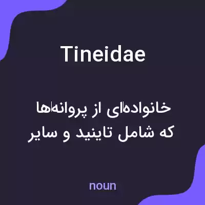 معنی tineidae به فارسی معنی tineidae به فارسی