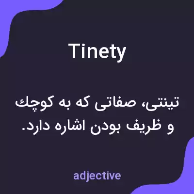 معنی tinety به فارسی معنی tinety به فارسی