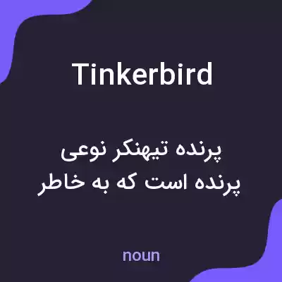 معنی tinkerbird به فارسی معنی tinkerbird به فارسی