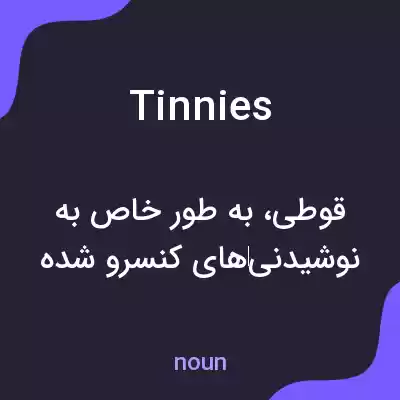 معنی tinnies به فارسی معنی tinnies به فارسی