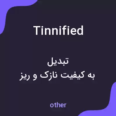 معنی tinnified به فارسی معنی tinnified به فارسی