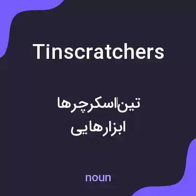 معنی tin scratchers به فارسی معنی tin scratchers به فارسی