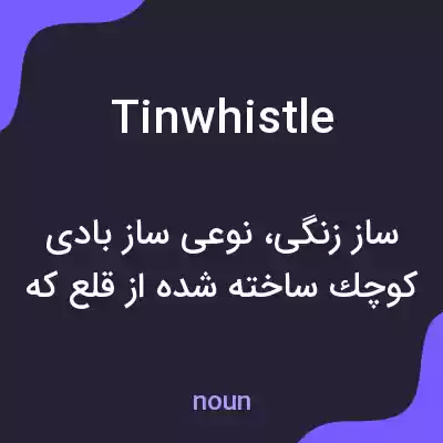 معنی tin whistle به فارسی معنی tin whistle به فارسی