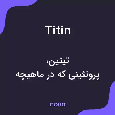 معنی titin به فارسی معنی titin به فارسی