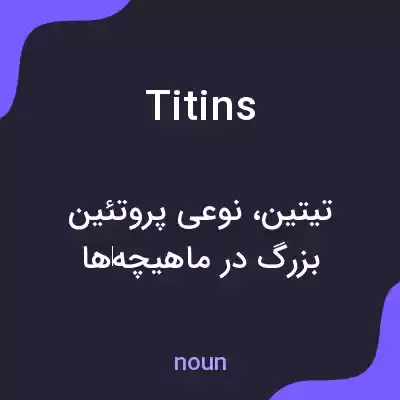 معنی titins به فارسی