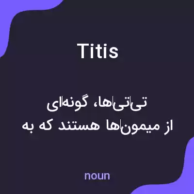 معنی titis به فارسی معنی titis به فارسی