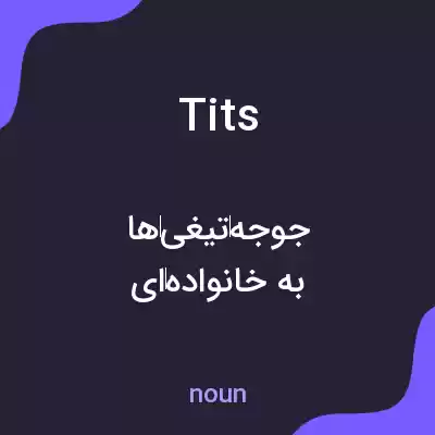 معنی tits به فارسی معنی tits به فارسی