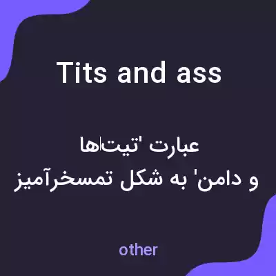 معنی tits and ass به فارسی معنی tits and ass به فارسی