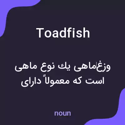 معنی toadfish به فارسی معنی toadfish به فارسی
