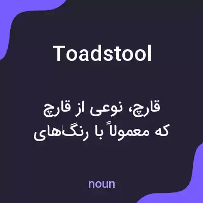 معنی toadstool به فارسی معنی toadstool به فارسی