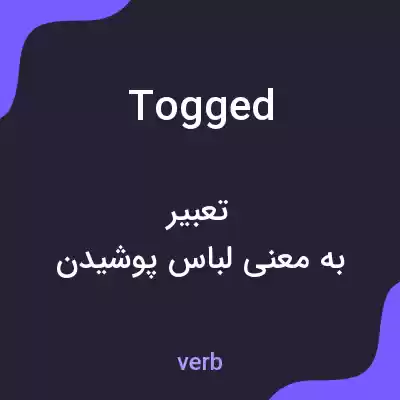 معنی togged به فارسی معنی togged به فارسی
