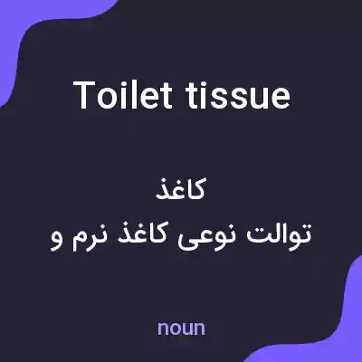 معنی toilet tissue به فارسی معنی toilet tissue به فارسی
