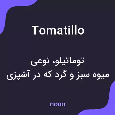 معنی tomatillo به فارسی معنی tomatillo به فارسی