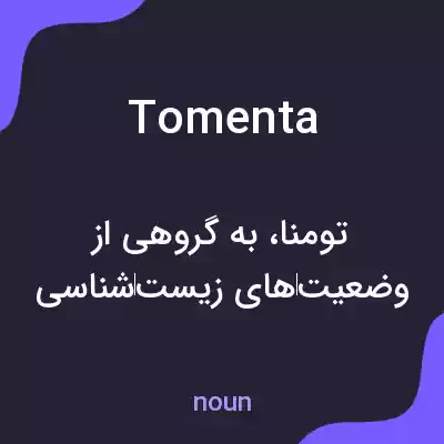 معنی tomenta به فارسی معنی tomenta به فارسی